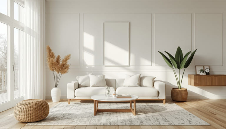 Minimalist home interior showcasing simple home decor ideas